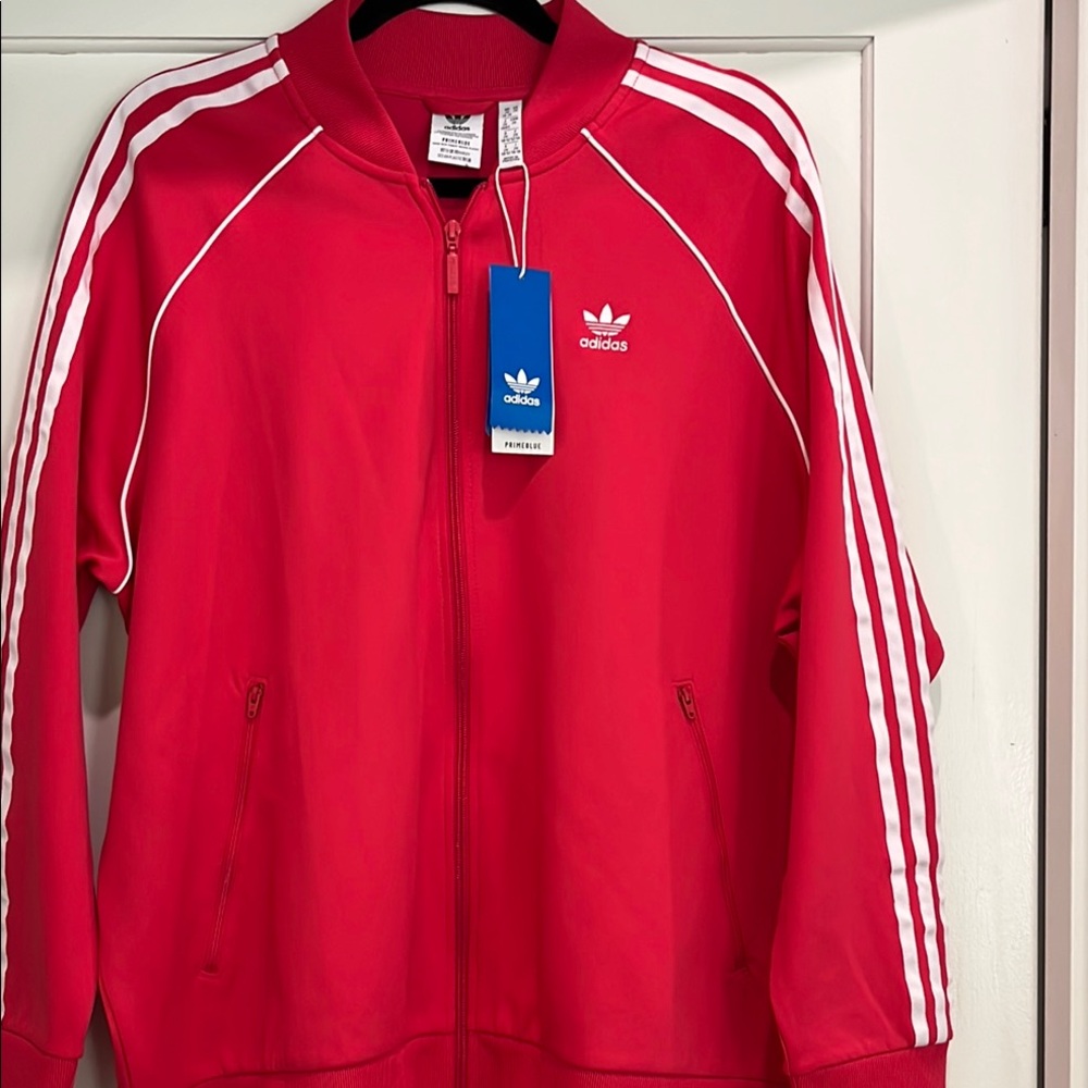 Adidas Prime Blue Ladies Track Jacket New With Tags